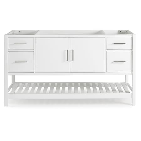 Alaterre Furniture Harrison 60"W Vanity Cabinet Only AVAN60WHCC